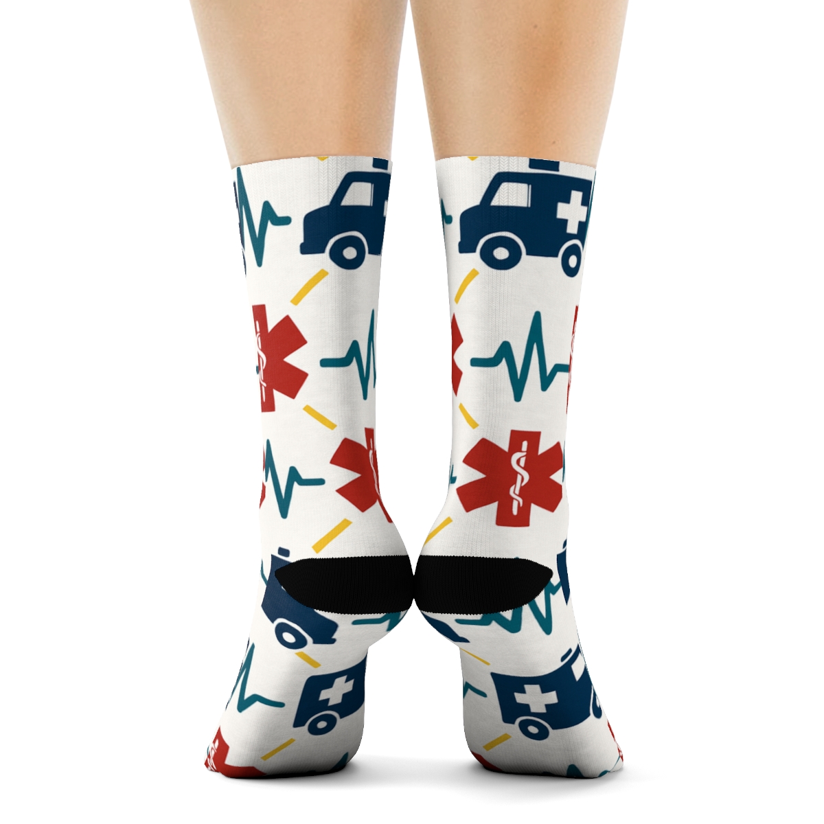 Paramedic-Pattern Response Grid soft everyday crew socks