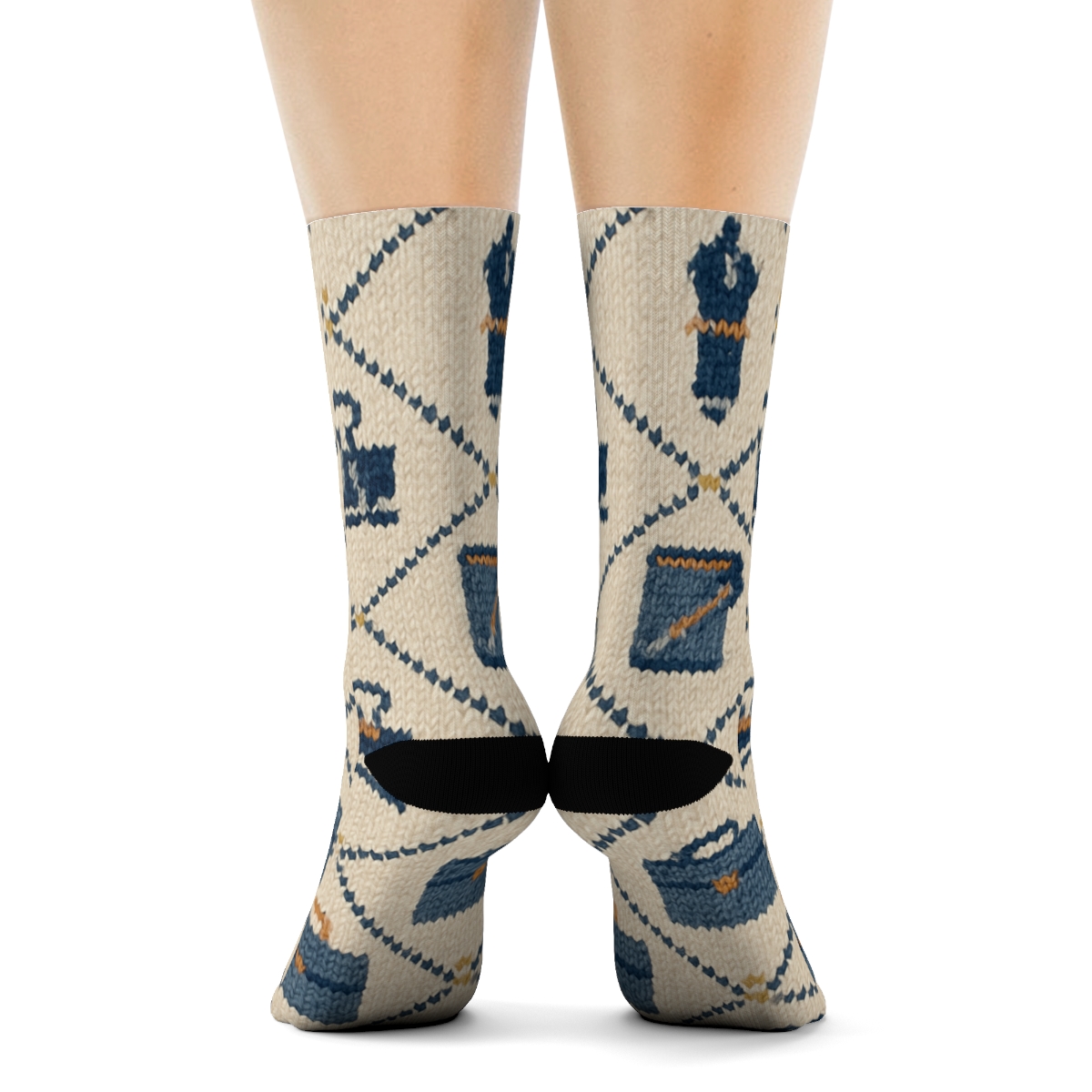 Knitted Case Files Paralegal Pattern custom crew socks