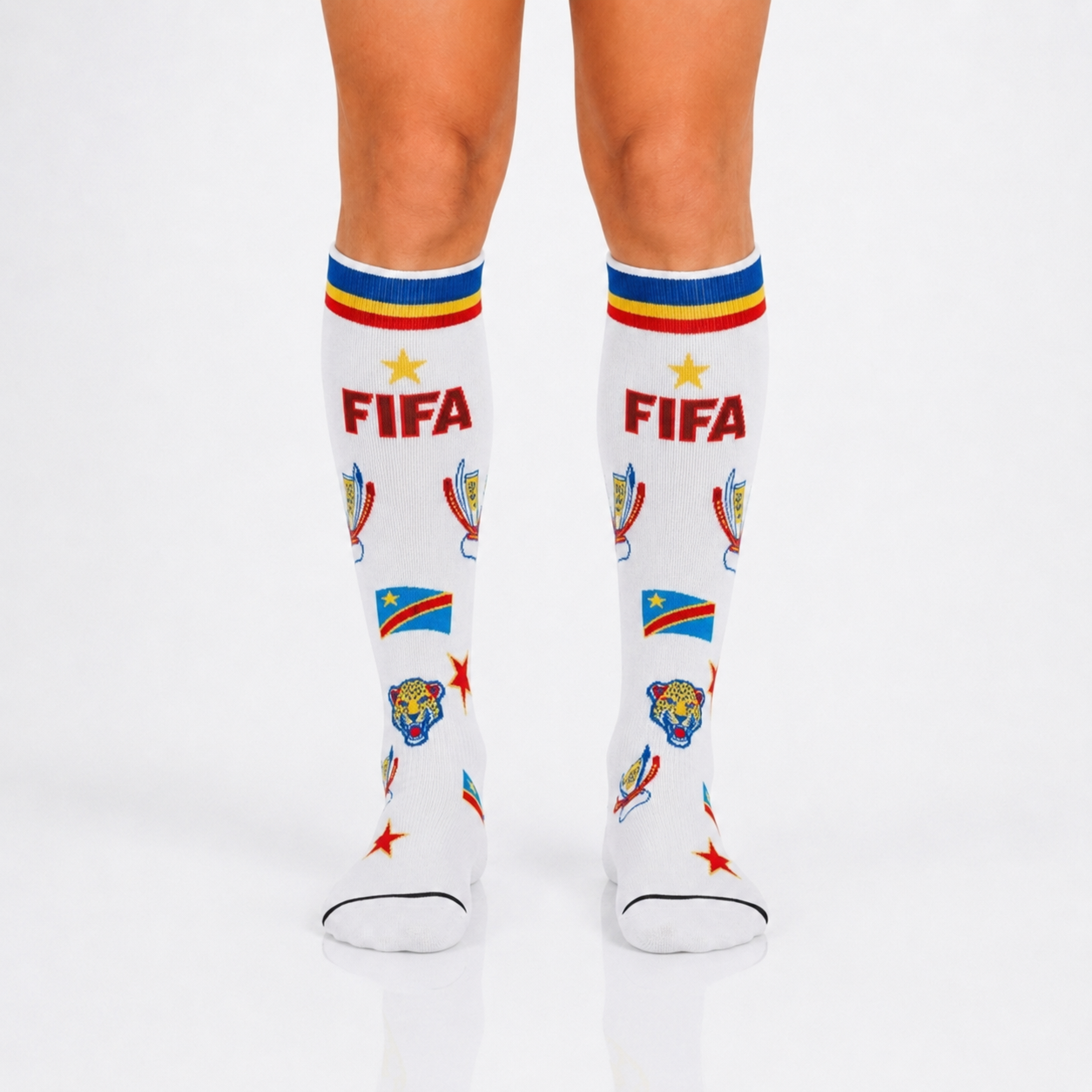 Unisex FIFA 2026 Democratic Republic Of The Congo Soccer Fan Sports Themed Socks