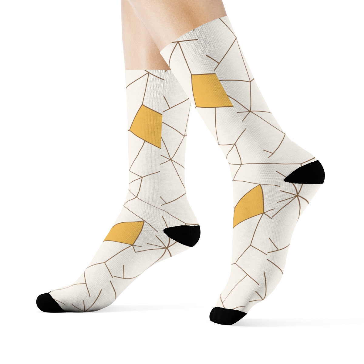 Calm Kite Tessellation stylish athletic crew socks