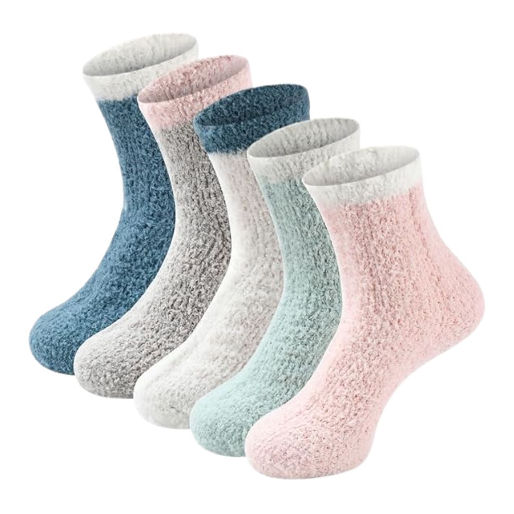 Textured Blend Crew Pattern Style Socks