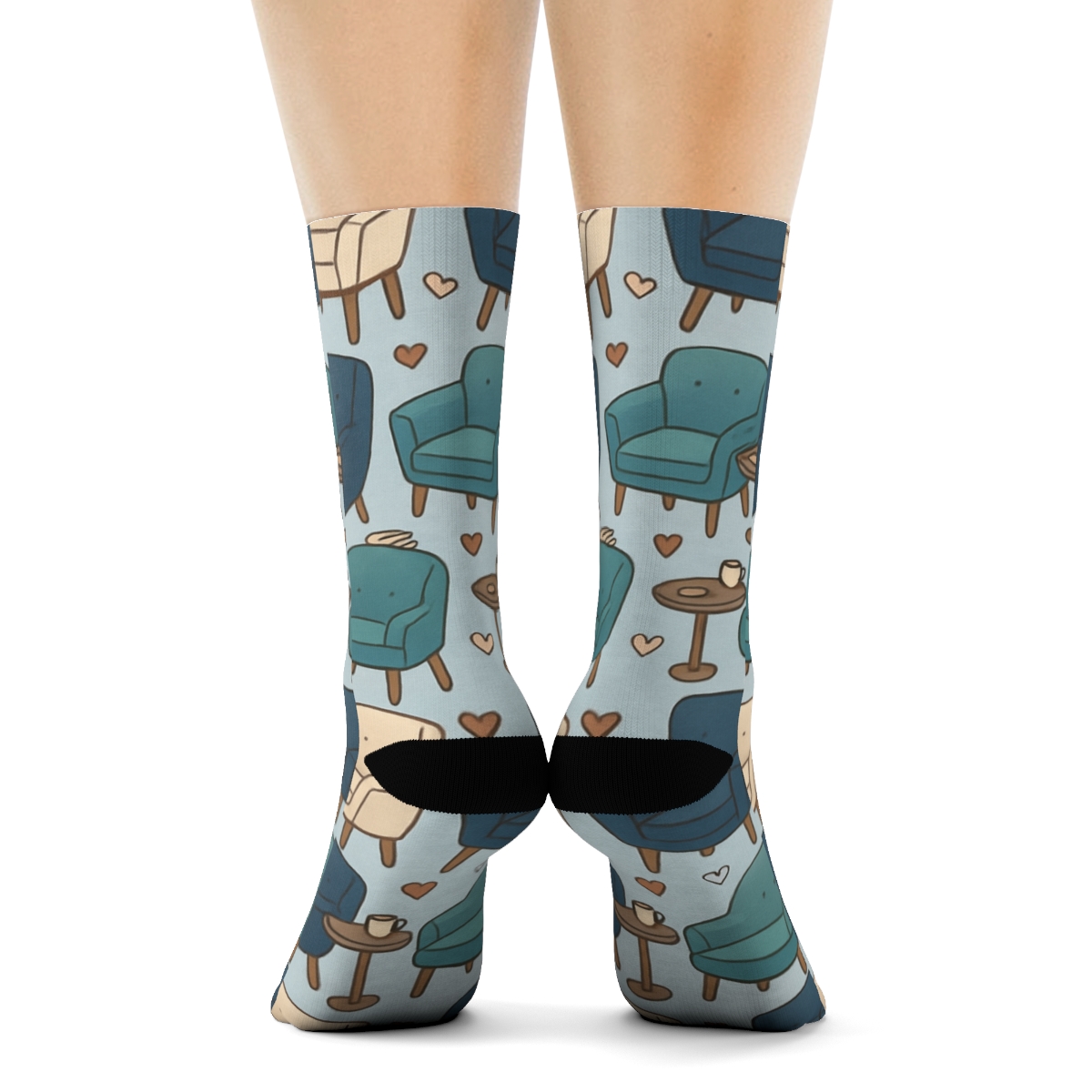 Therapy Chair Tessellation In Counselor Calm premium sports crew socks