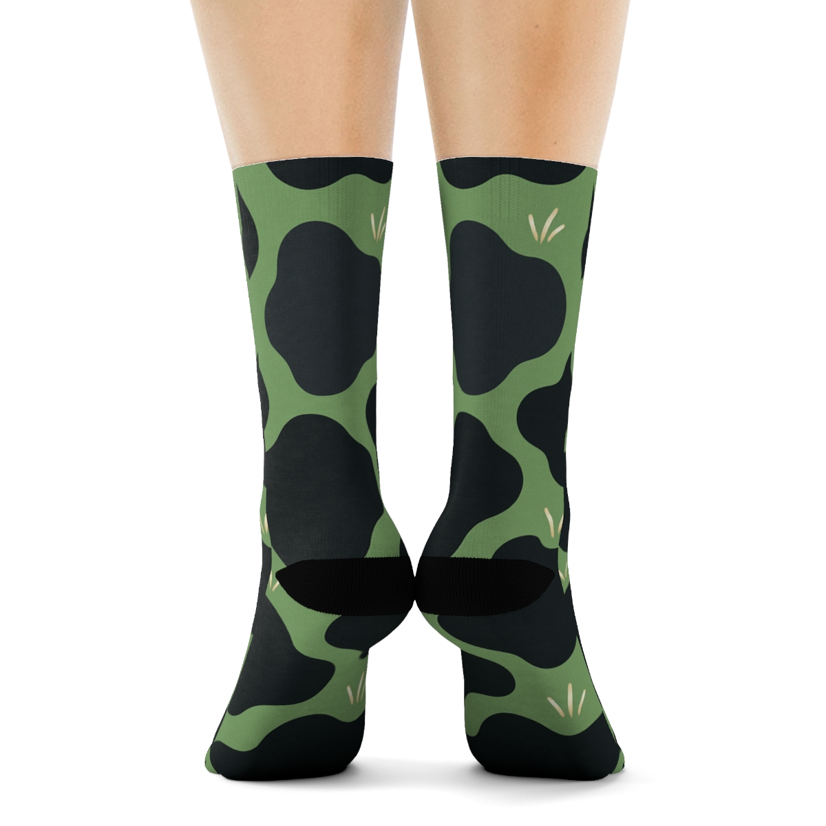 Nebula Spots Pattern Cow Edition premium sports crew socks