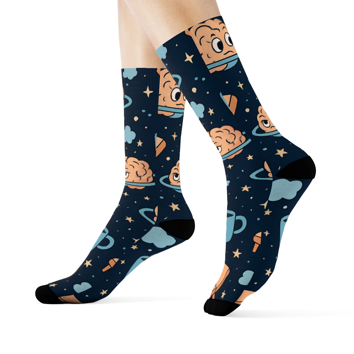 Psychologist Constellation Therapy Pattern comfortable cotton crew socks