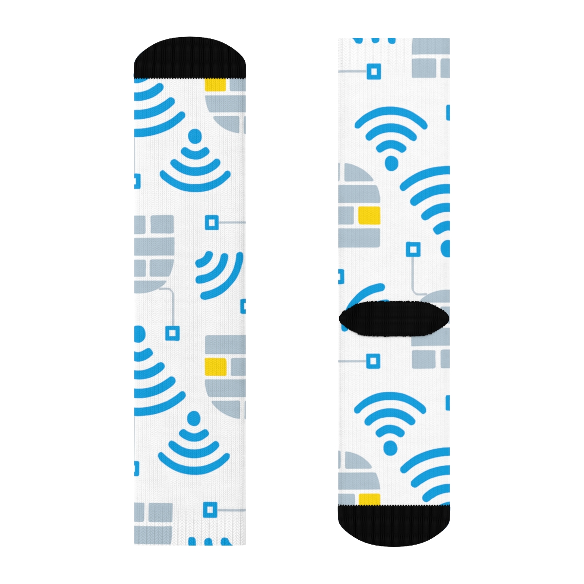 Firewall Icons For The Network Administrator designer printed crew socks