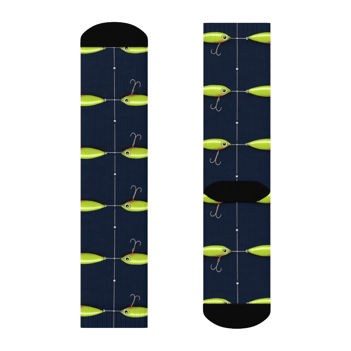 Fisher Constellation Lure Grid personalized crew socks
