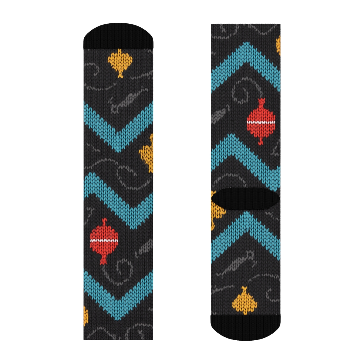 Fisher-Knitted Bobber Chevron premium sports crew socks