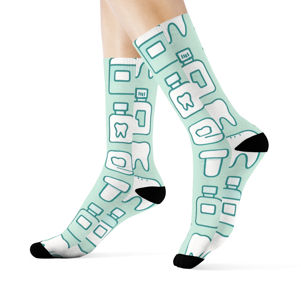 Floss Container Lattice, Dentist Edition custom crew socks