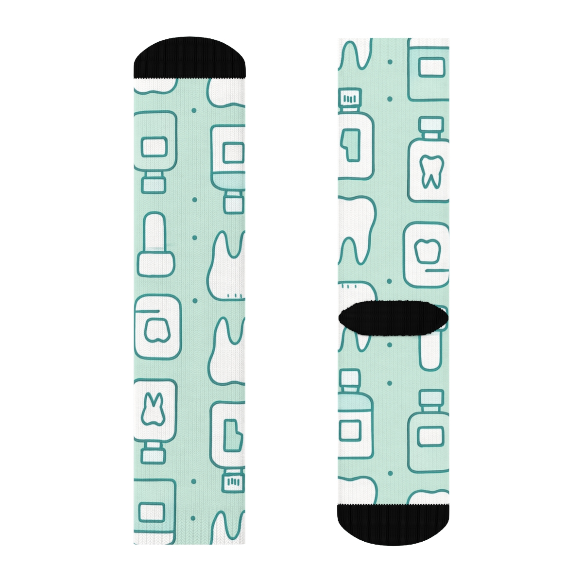 Floss Container Lattice, Dentist Edition custom crew socks