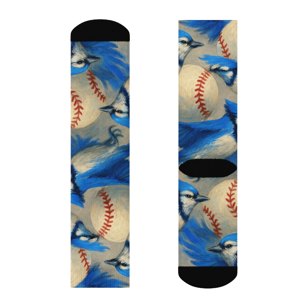Flying Jay Wrap Around Pattern Crew Socks