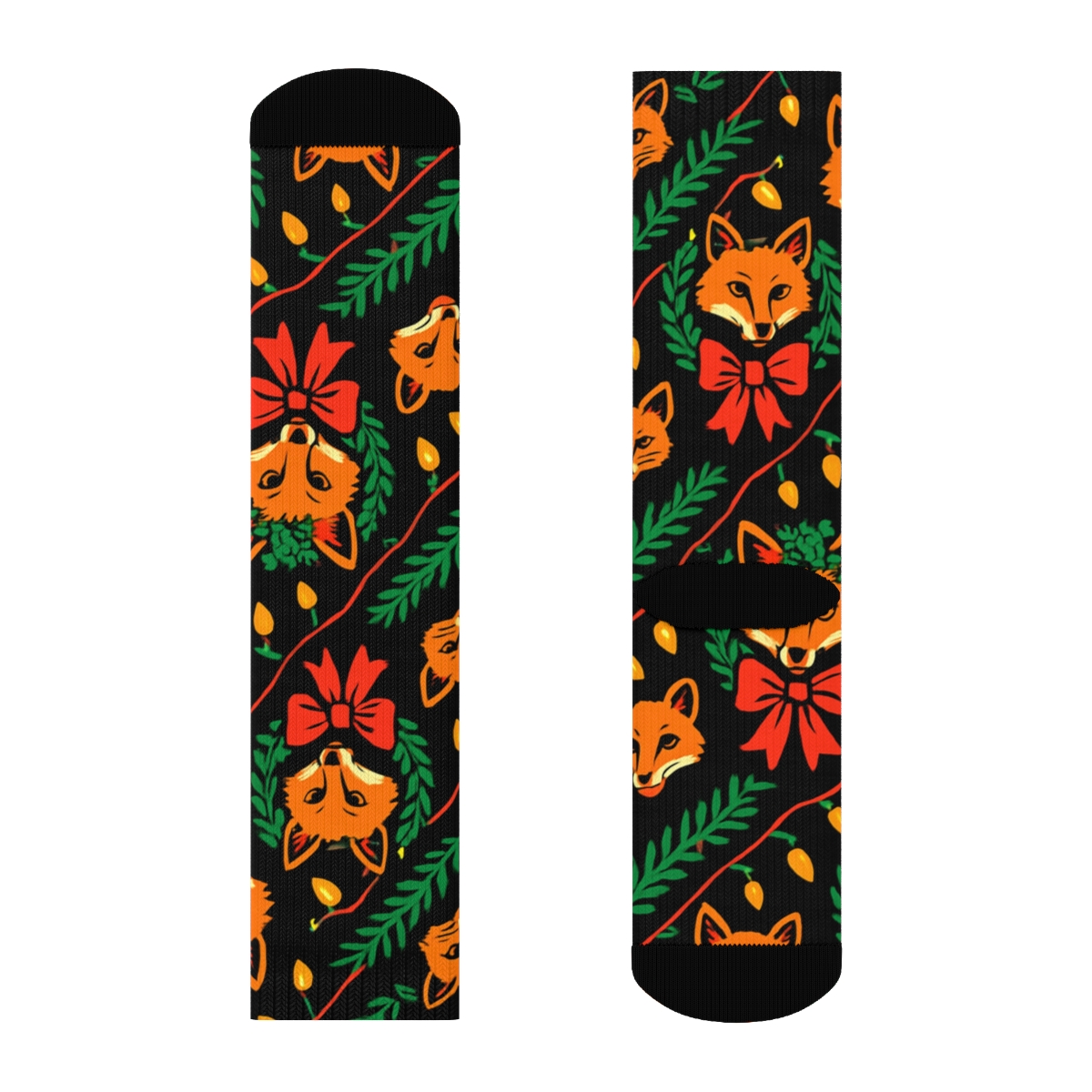 Fox And Fir Garland Diagonal premium sports crew socks