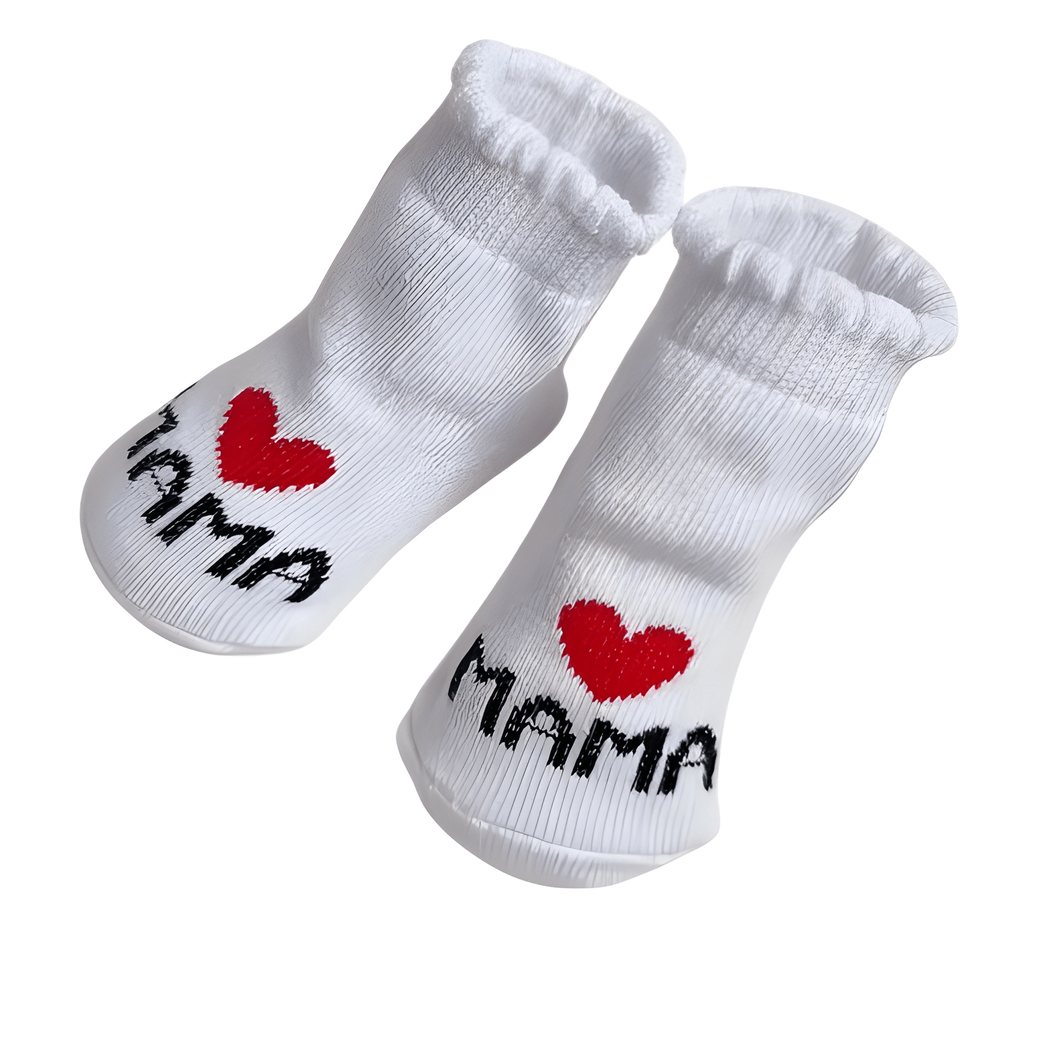 2 Pairs Of Kids Love Dad and Mom Design Socks