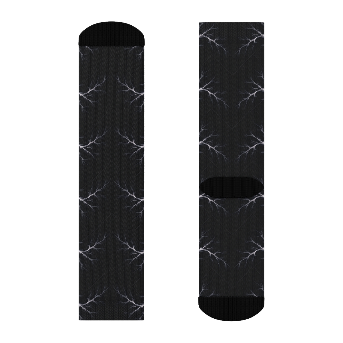 Fractal Chevron Strike unique graphic crew socks