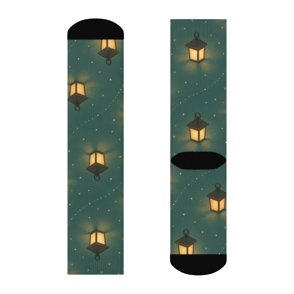 Garden Glow Path (Lantern Edition) stylish athletic crew socks