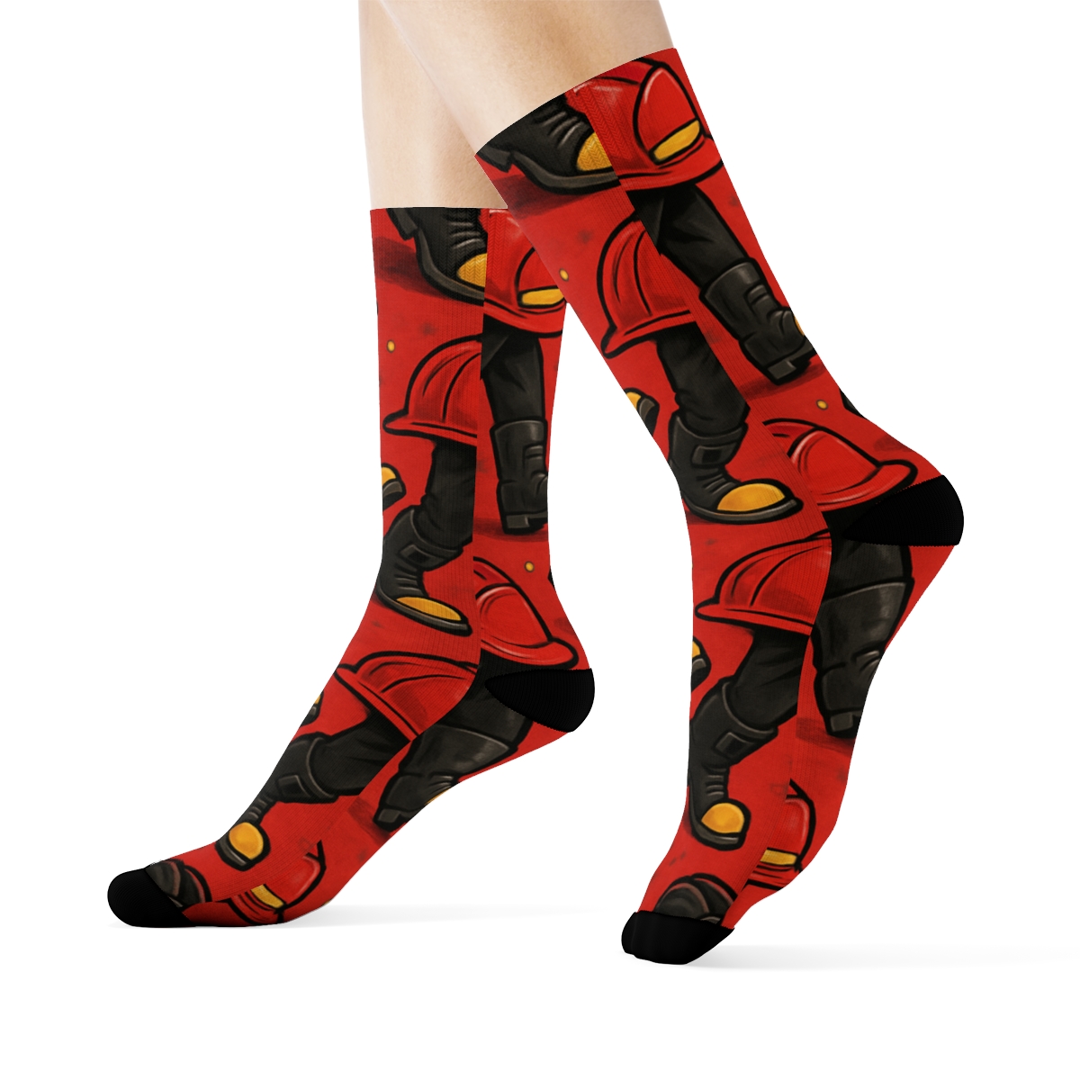 Helmet And Boot Parade Fire Fighter Series premium sports crew socks