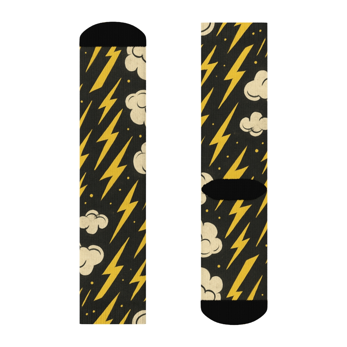 High Voltage Poster Bolt Bands personalized crew socks