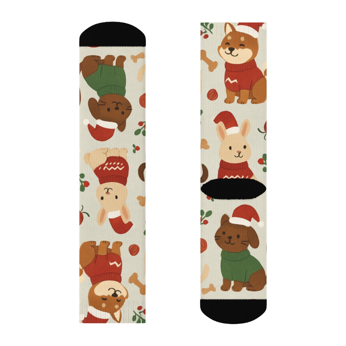 Holiday Pet Parade soft everyday crew socks