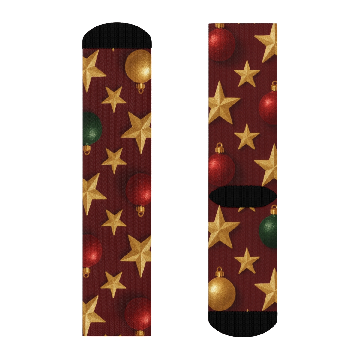 Holiday Star Bauble Constellation personalized crew socks