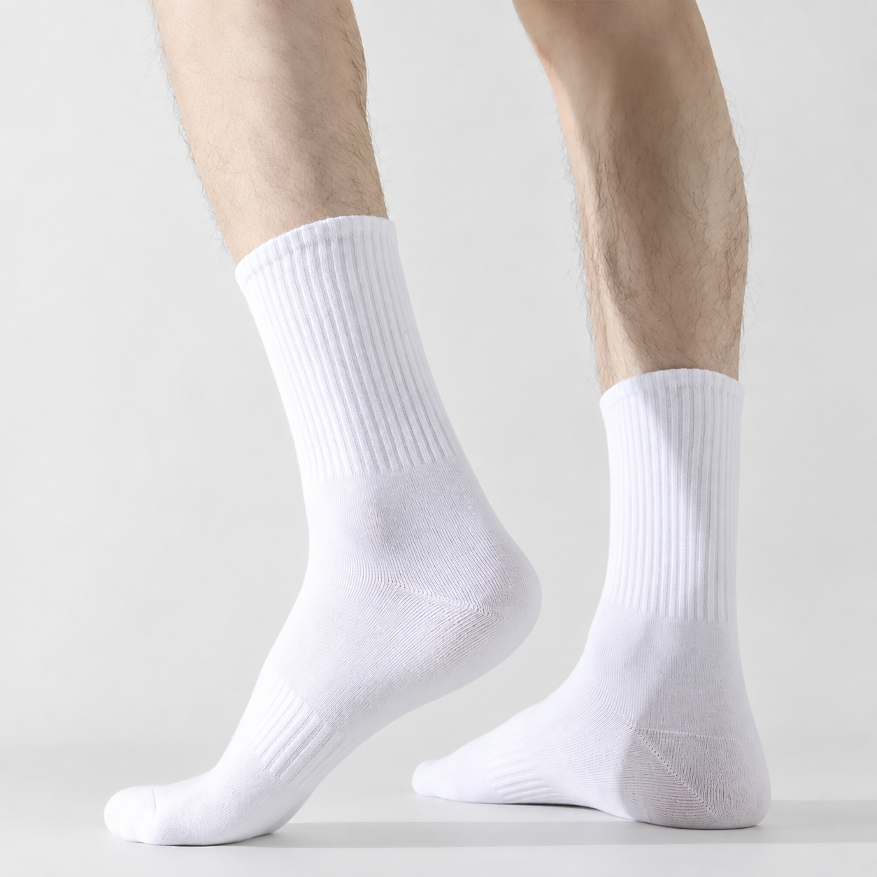 Pack of 15 Moisture Wicking Mid Length Casual Socks with Soft Everyday Comfort for Men
