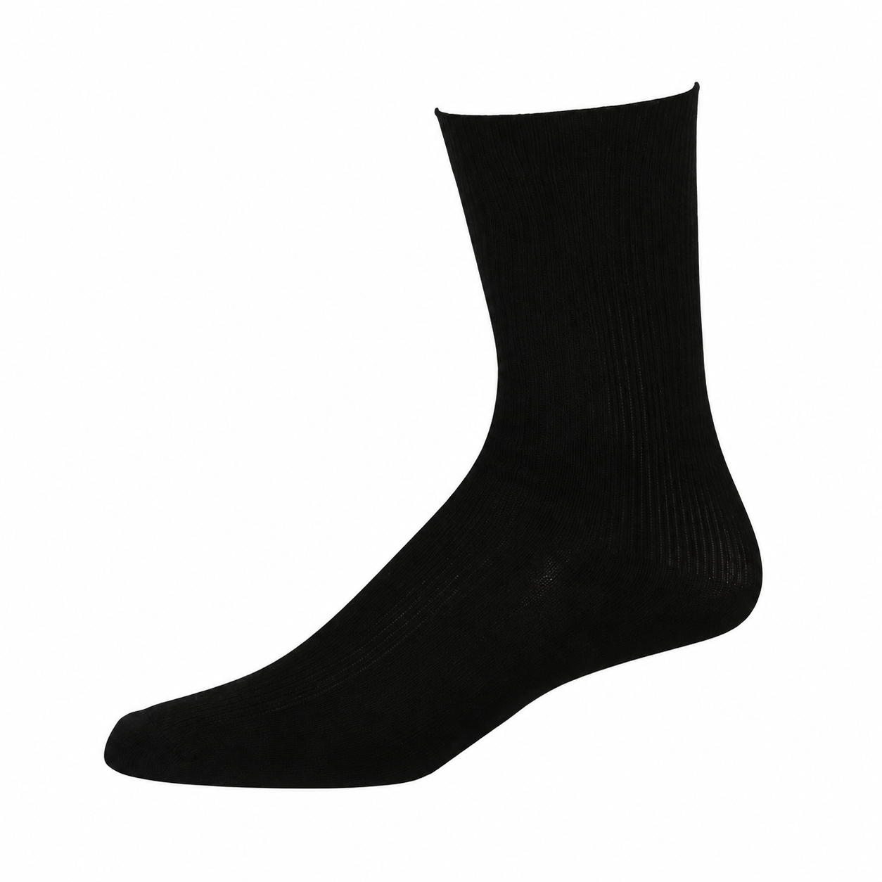 Pack of 12 Lightweight Ribbed Dress Socks with Moisture Wicking Comfort for Men
