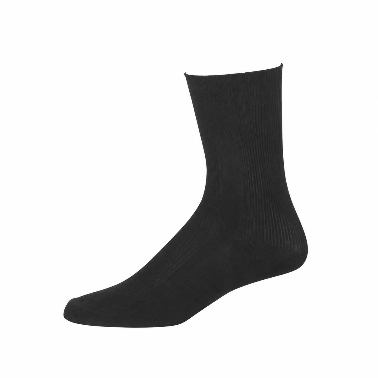 Pack of 12 Lightweight Ribbed Dress Socks with Moisture Wicking Comfort for Men
