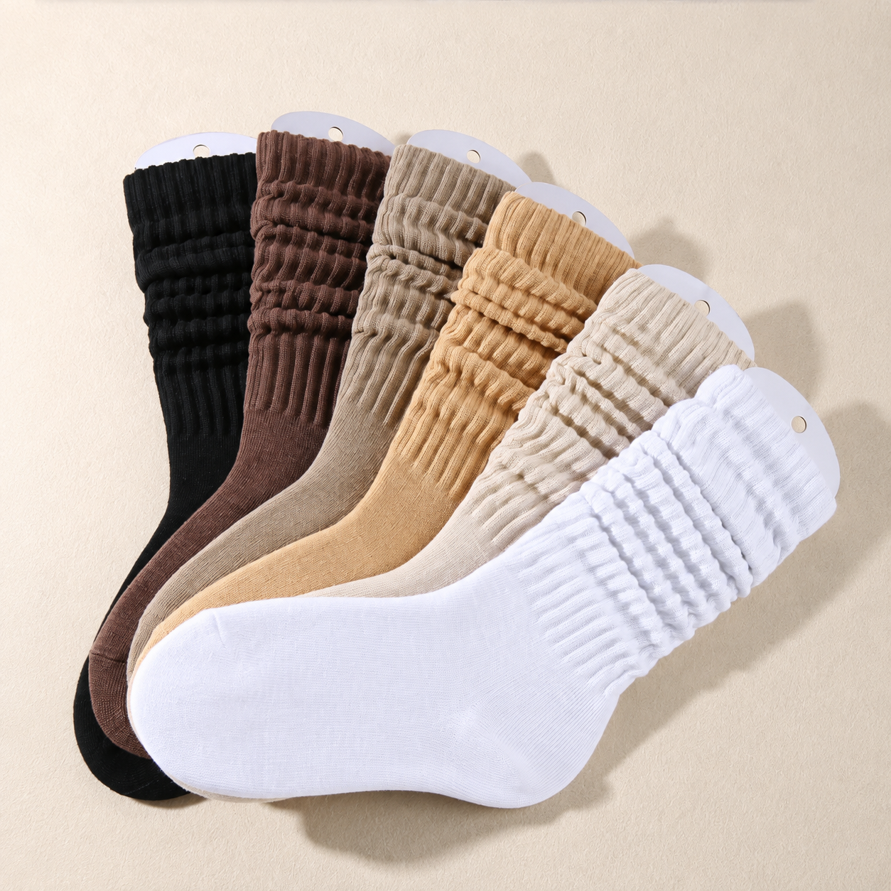Pack of 6 Soft Casual Everyday Socks with Comfortable Stretch Fit