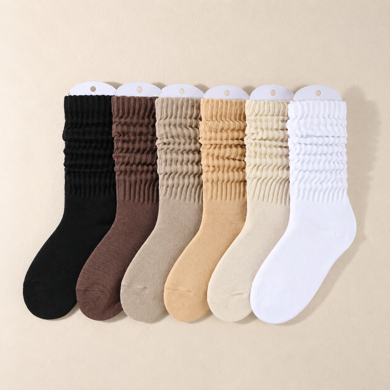 Pack of 6 Soft Casual Everyday Socks with Comfortable Stretch Fit