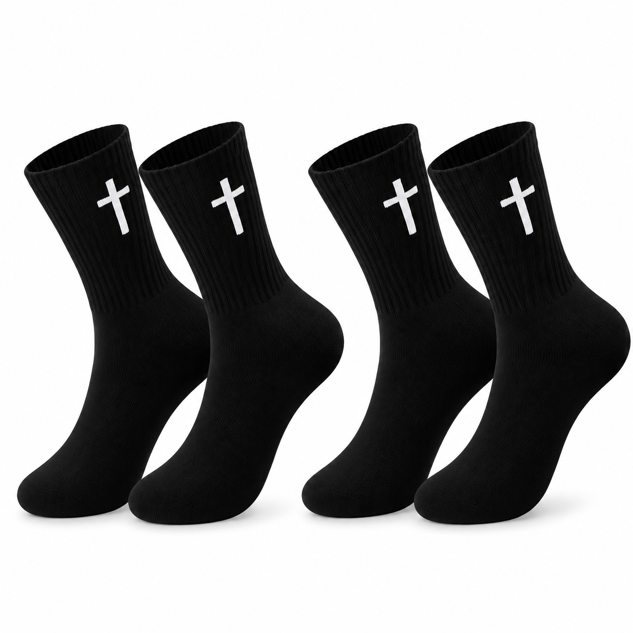 Cross Graphic Casual Socks for Everyday Wear and Gifting