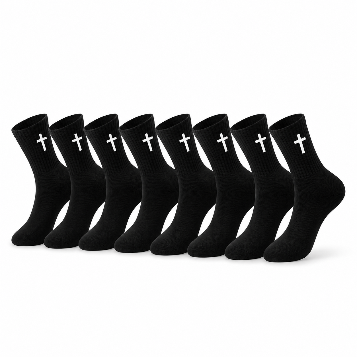 Cross Graphic Casual Socks for Everyday Wear and Gifting