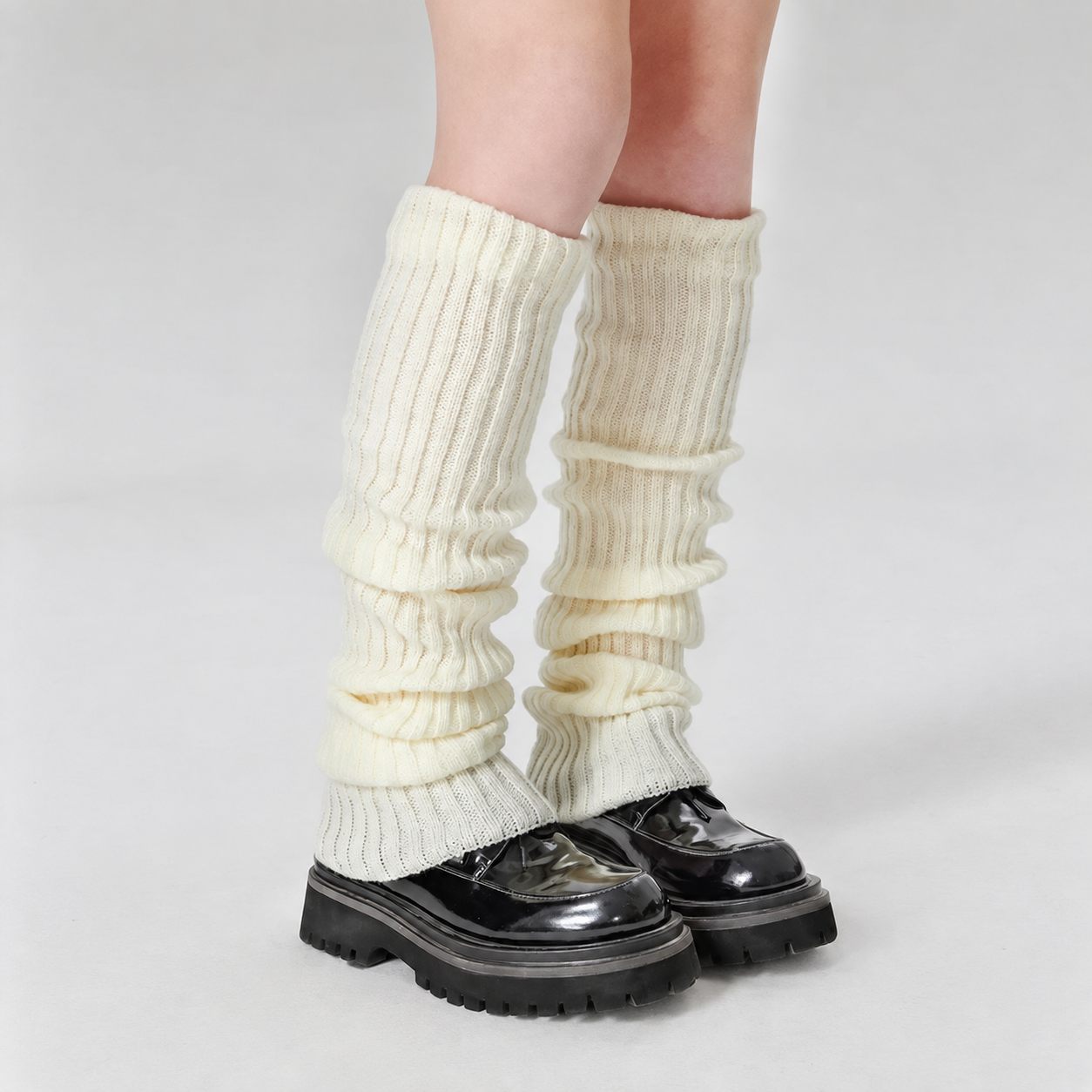 Solid Colored Casual Classic Long Warmers For Women