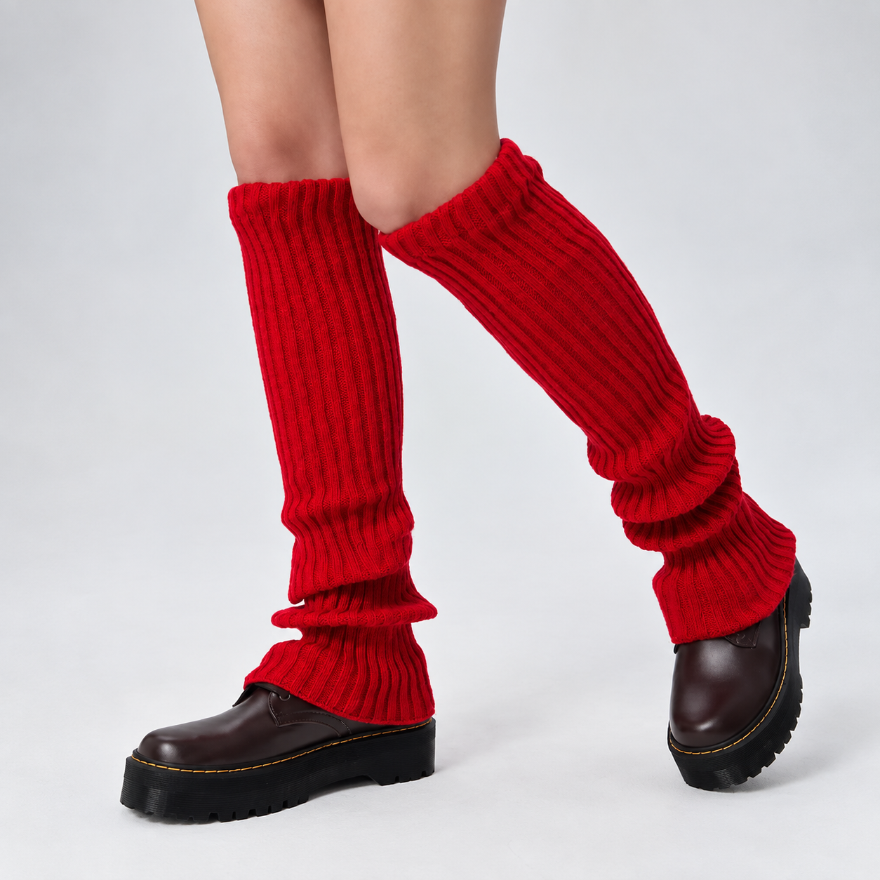 Solid Colored Casual Classic Long Warmers For Women