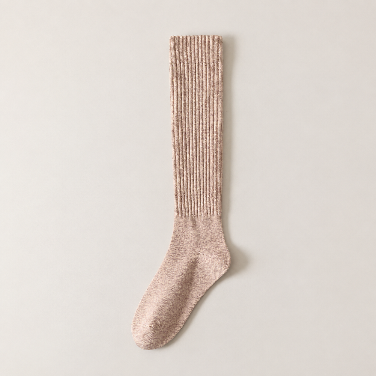 Thick Striped Winter Socks with Slim Stretch Fit for Women