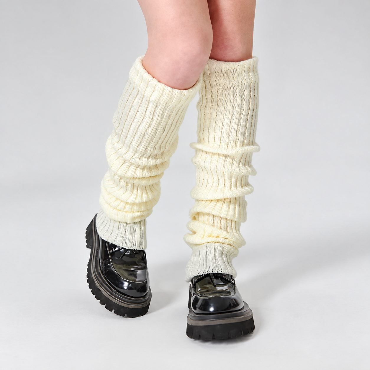 Solid Colored Casual Classic Long Warmers For Women