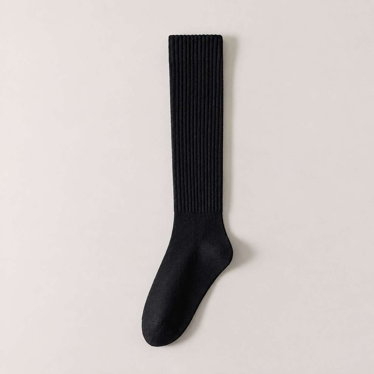 Thick Striped Winter Socks with Slim Stretch Fit for Women