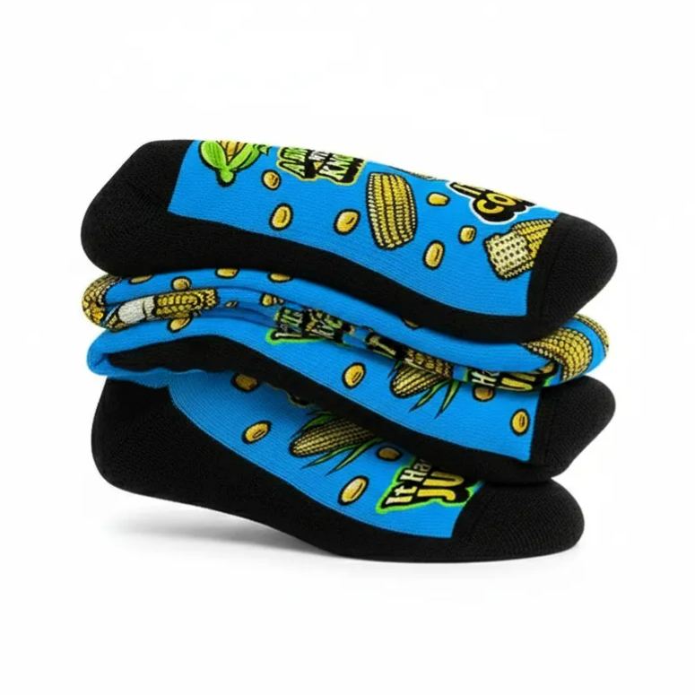 Vibrant Corn Print Socks For Everyday StyleVibrant Corn Print Socks For Everyday Style - Image 4