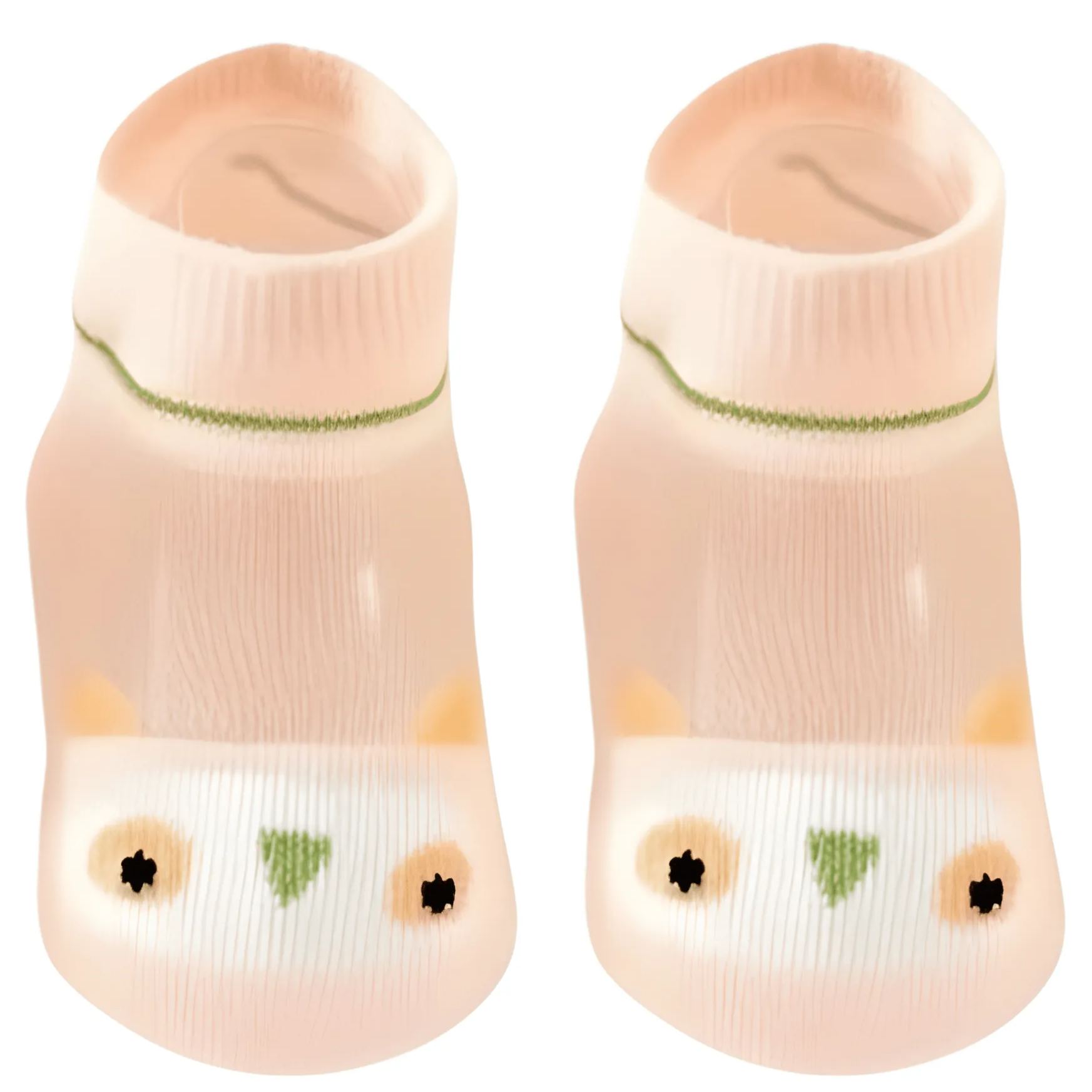 5 Pairs Of Animal And Heart Pattern Low Cut Socks For Girl