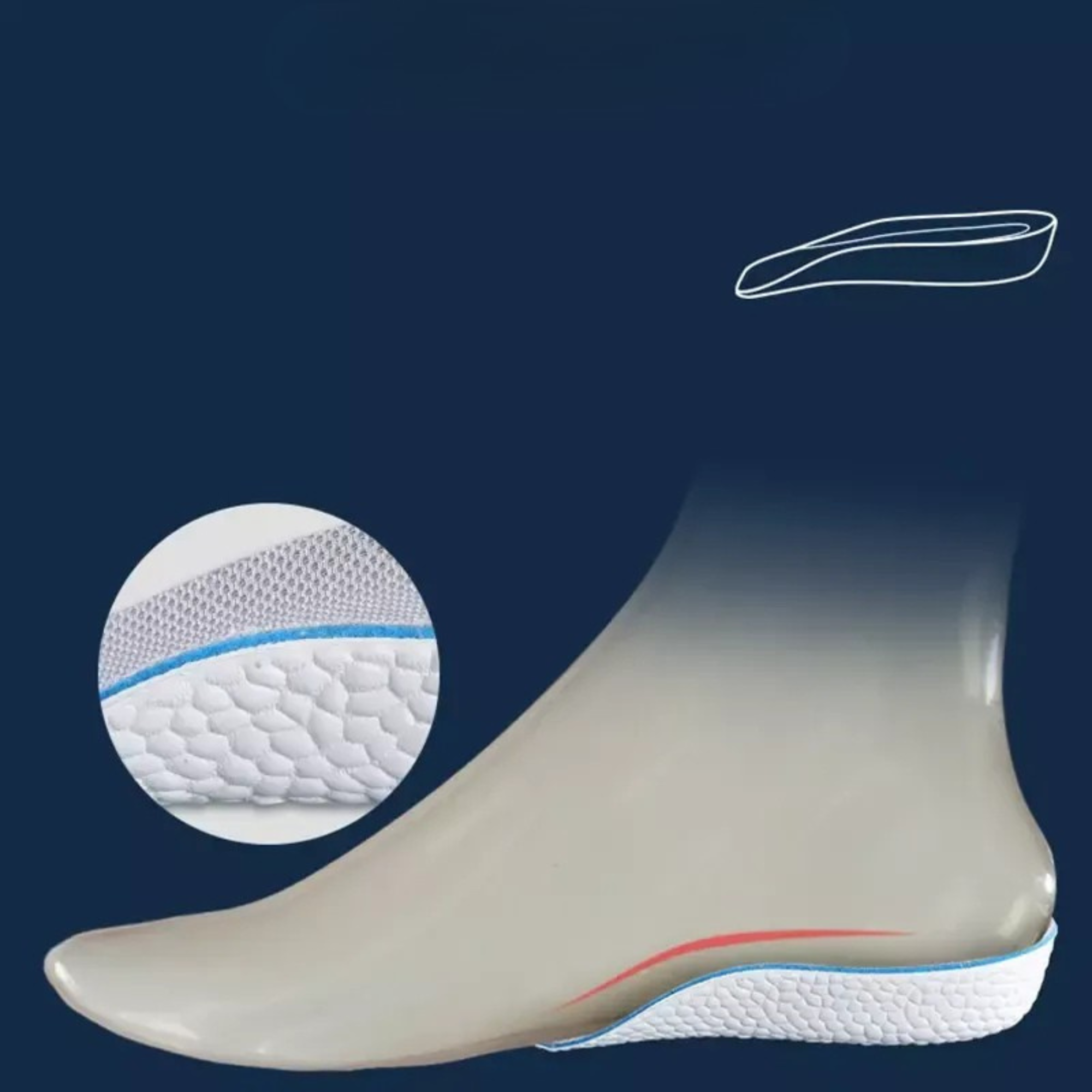 Arch Support Height Increase Shoe Insoles
