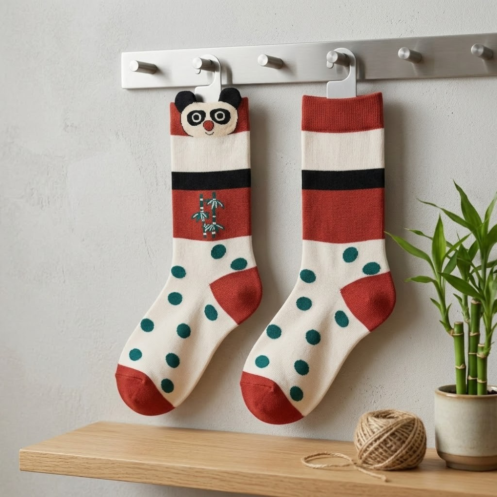Cartoon Animal Themed Casual Socks