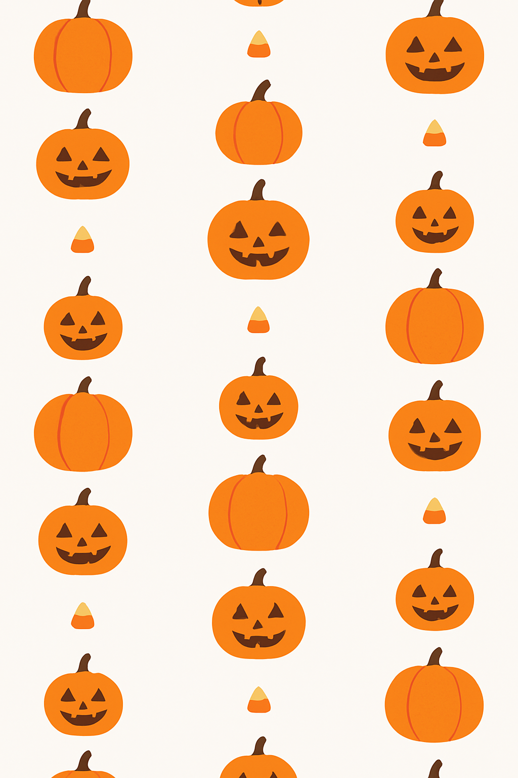 Pumpkin Stack Vertical Repeat On White Background custom over-the-knee socks