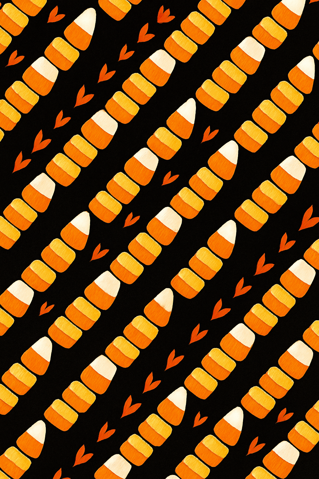 Orange Candy Corn Chevron On Black Background comfortable cotton over-the-knee socks