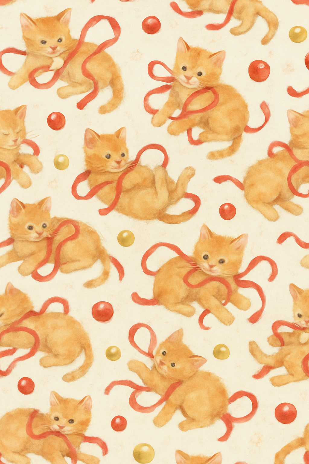 Ginger Cat Ornament Scatter soft everyday over-the-knee socks