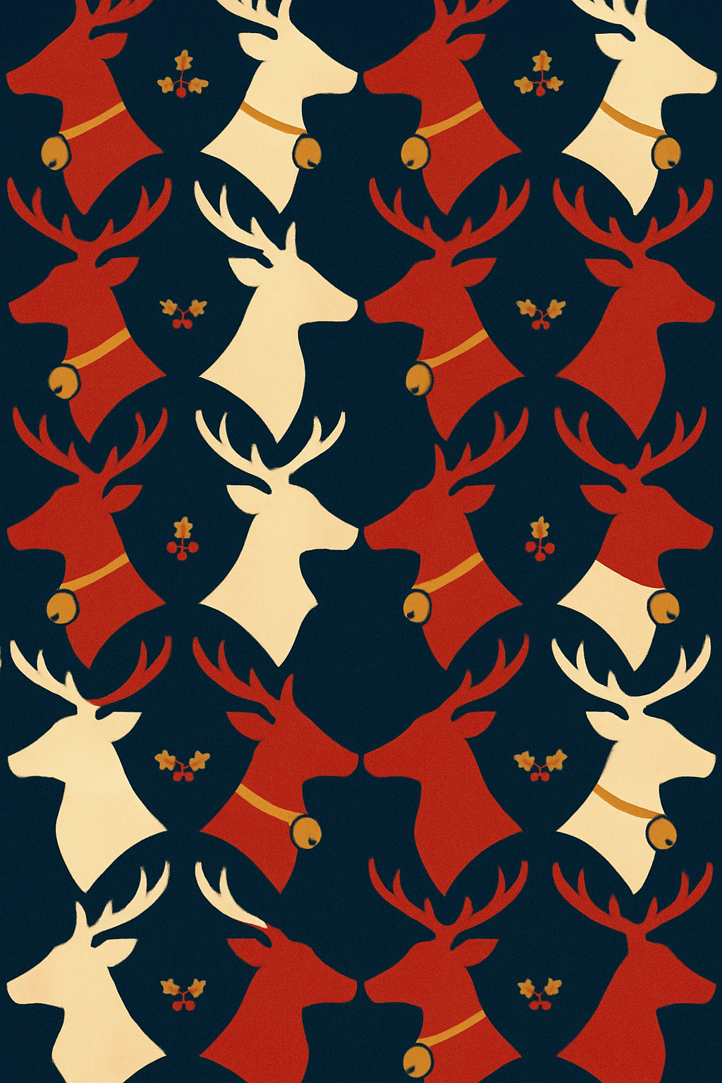 Reindeer Chevron March unique graphic over-the-knee socks