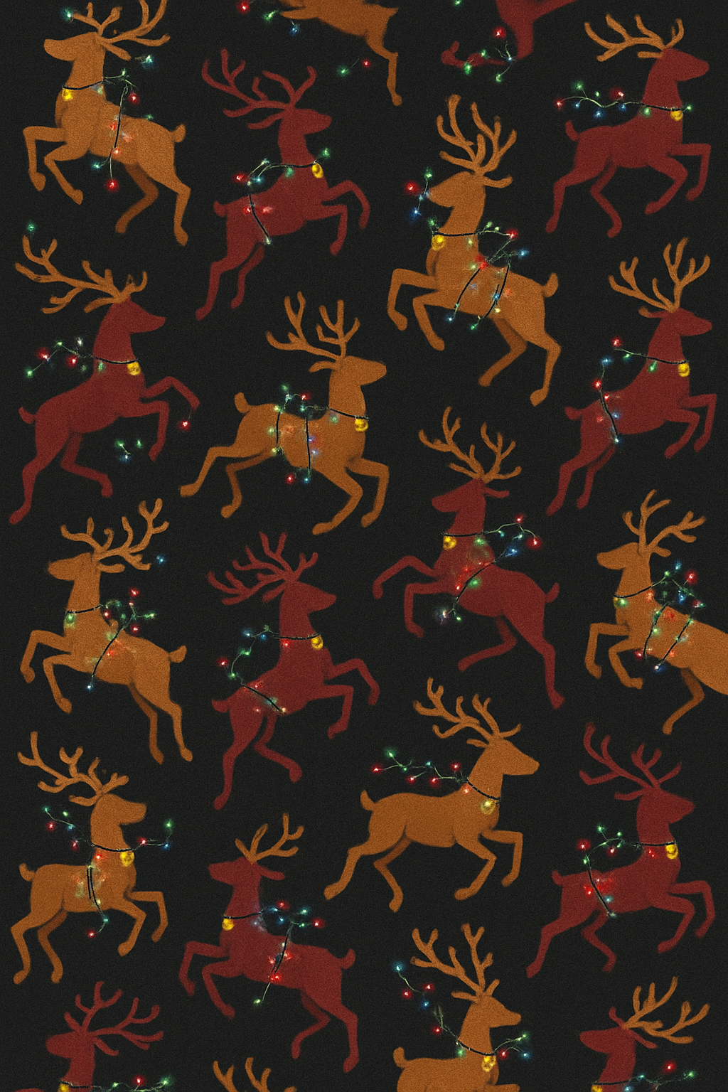 Reindeer Light Scatter soft everyday over-the-knee socks