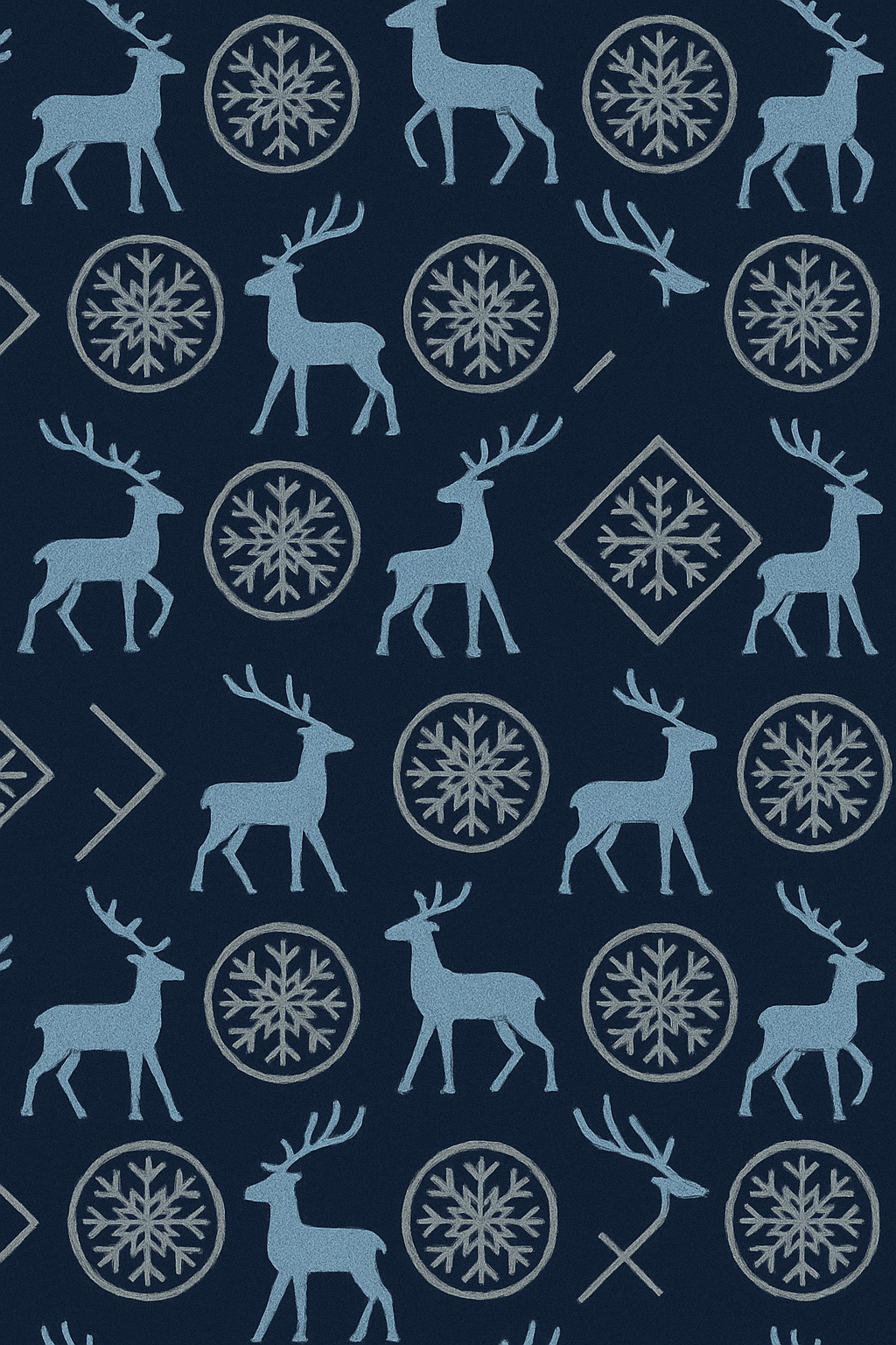 Icy Blue Snowflake Reindeer Lattice personalized over-the-knee socks