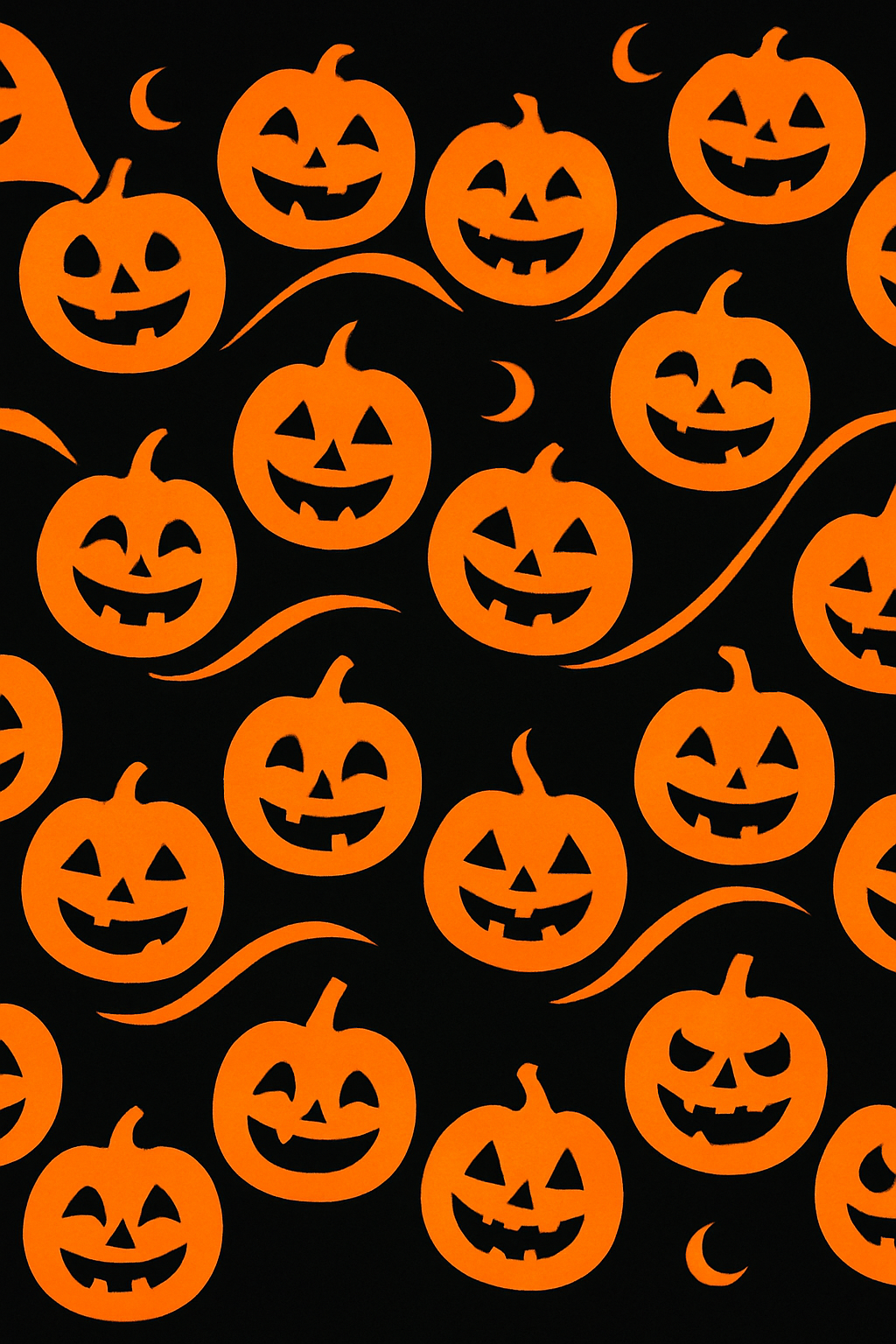 Jack O Lantern Wave On Black Background personalized over-the-knee socks