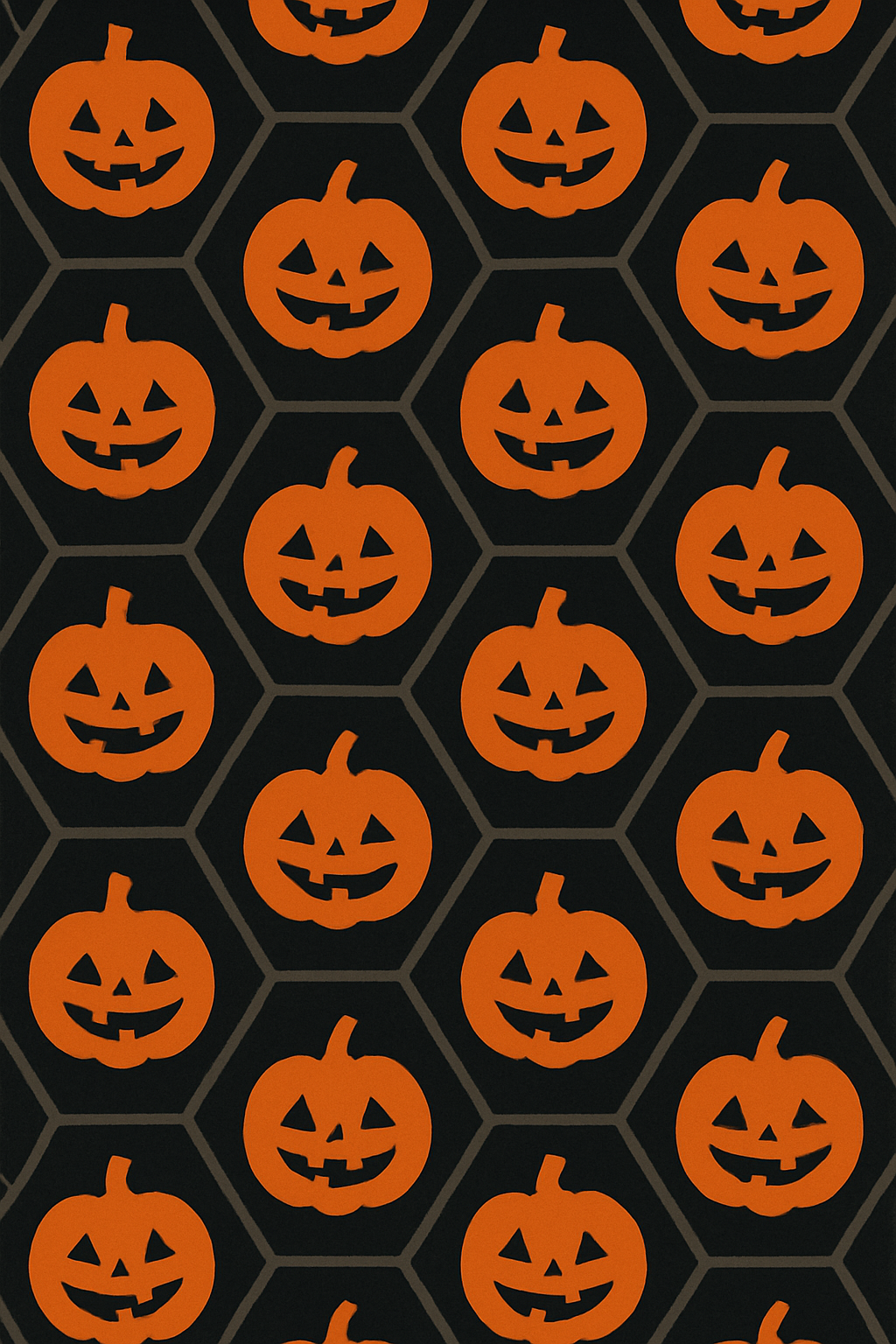 Pumpkin Hex Tile Lattice On Black Background comfortable cotton over-the-knee socks