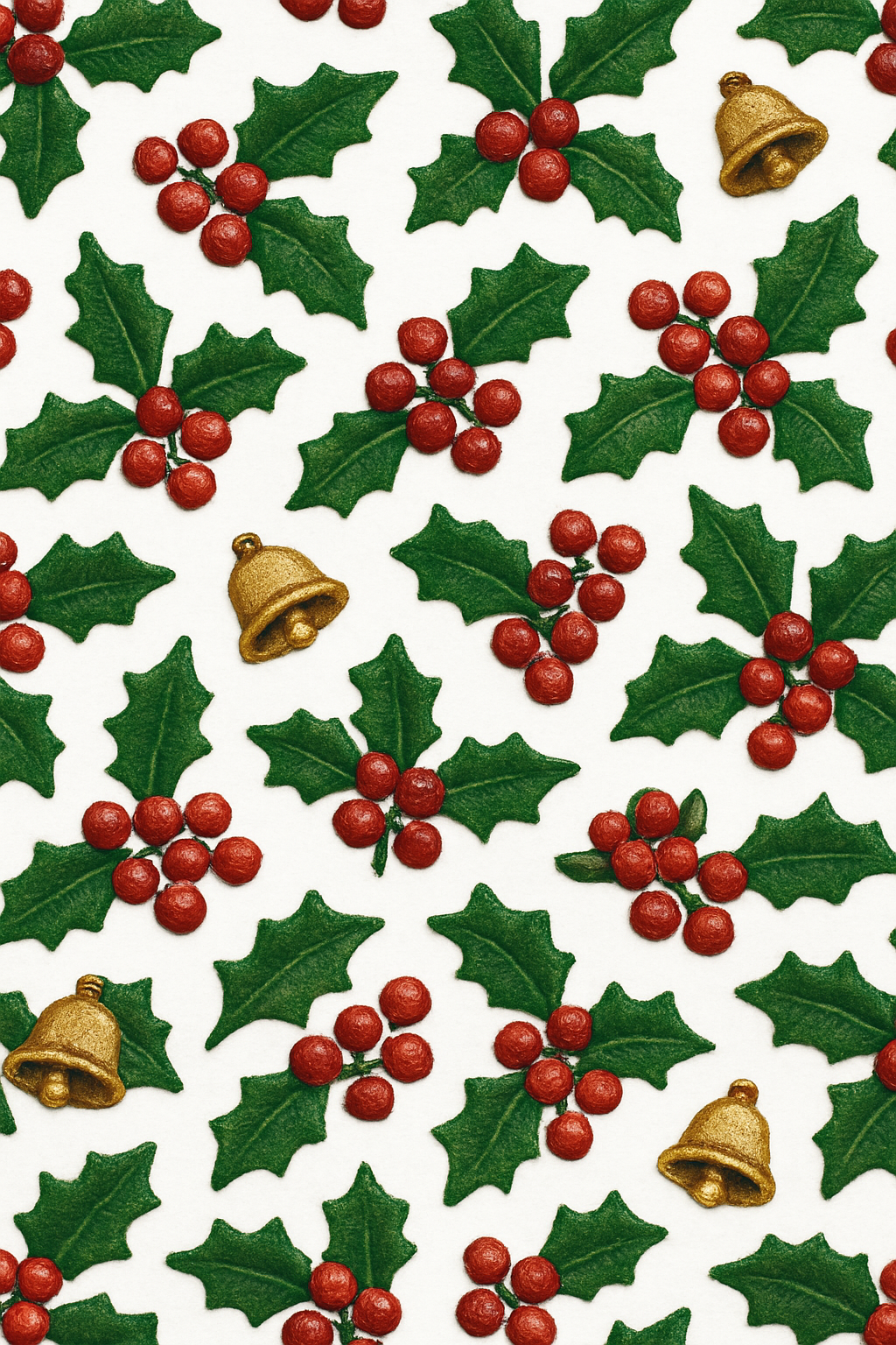 Holly Scatter On Snow White Field unique graphic over-the-knee socks