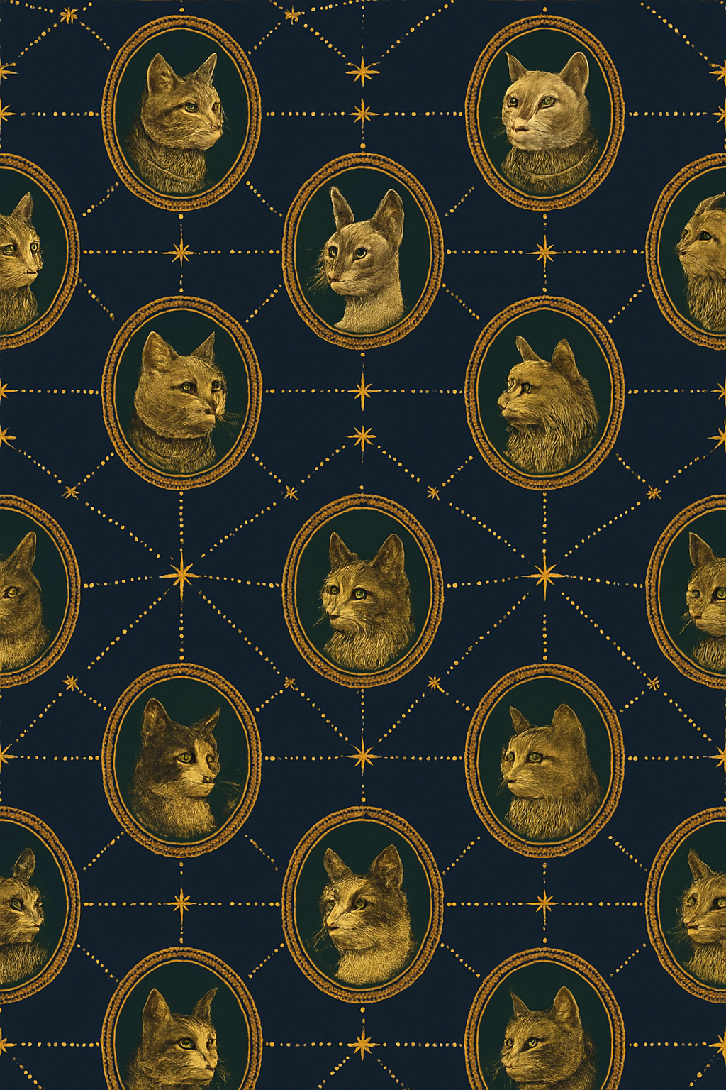 Midnight Yule Cat Constellation personalized over-the-knee socks