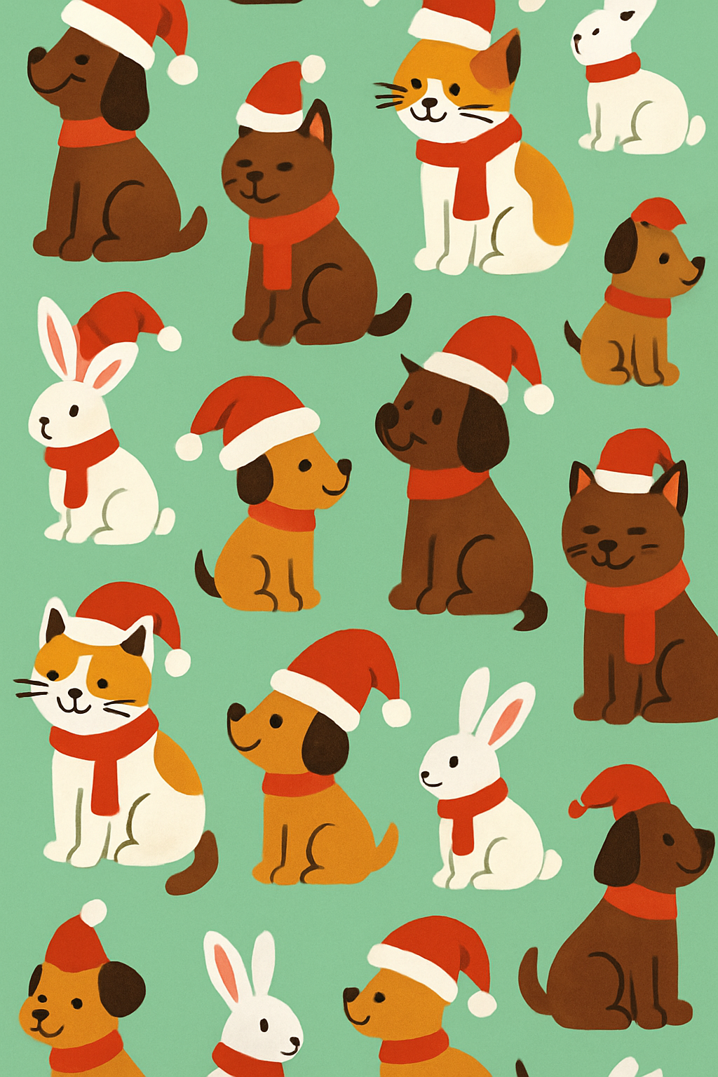 Holiday Pet Parade Scatter premium cozy over-the-knee socks