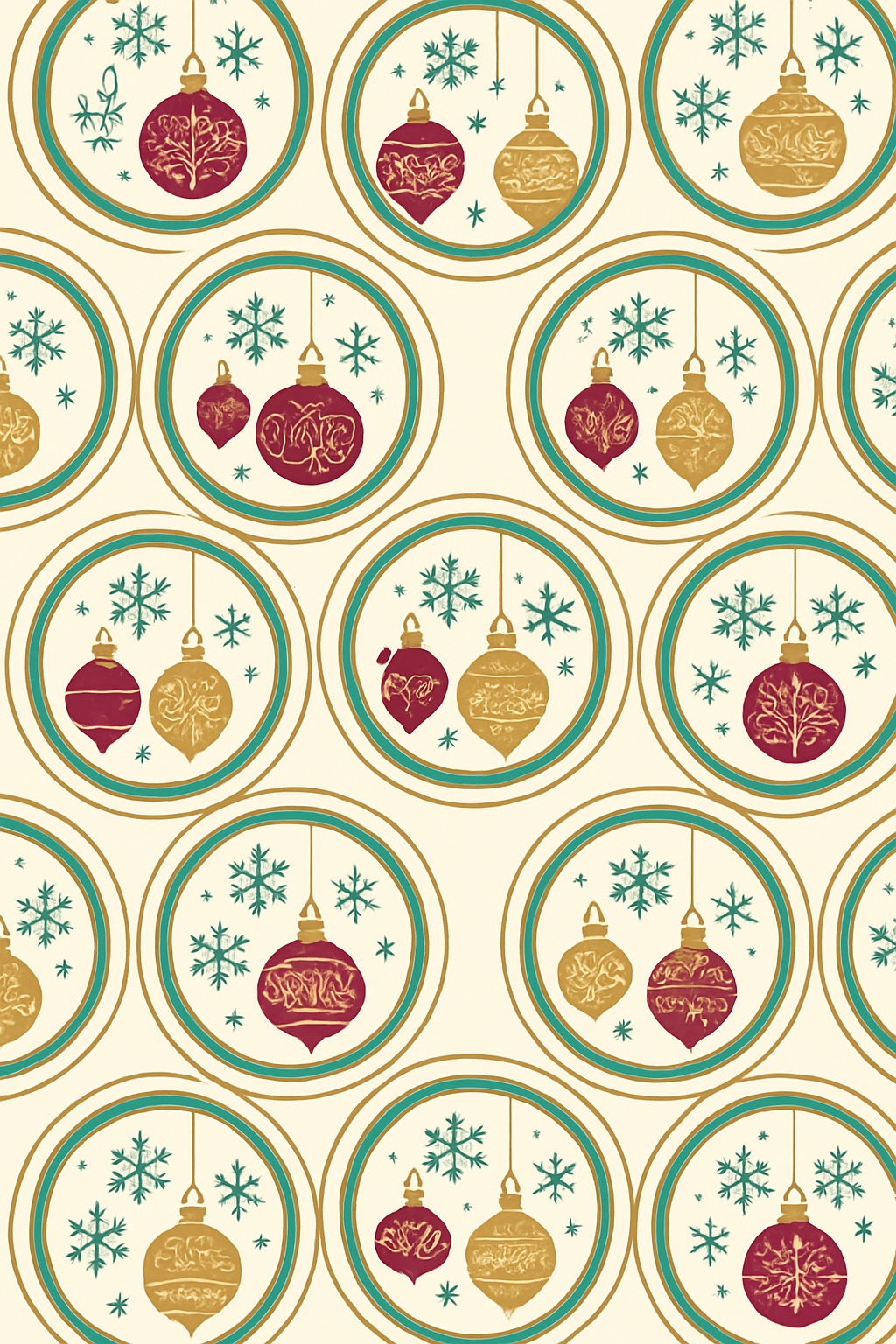 Ornament Concentric Medallions premium cozy over-the-knee socks